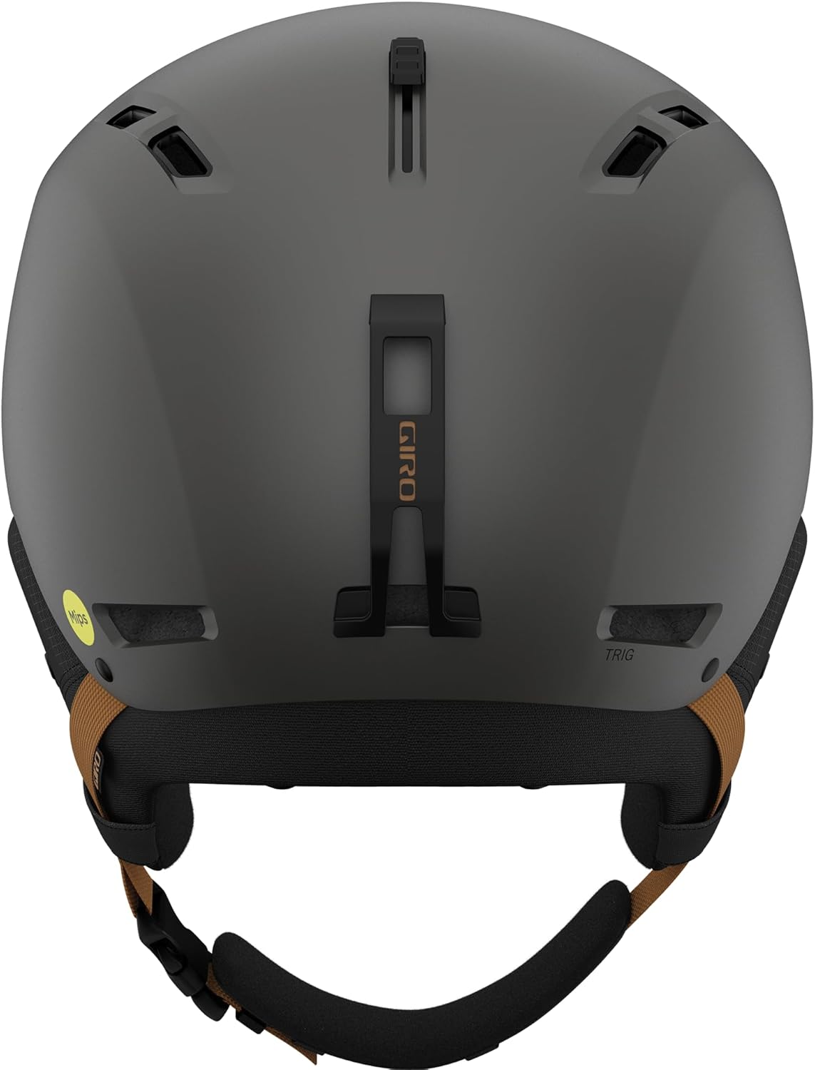 Giro Trig MIPS Ski and Snowboard Helmet for Men/Women, Metallic Coal/Tan - Small (Like New, No Retail Box)