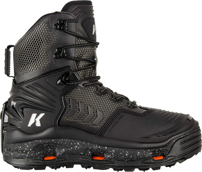 Korkers Mens Felt & Vibram Soles Fishing Boots, Ankle-High, Interchangeable Sole (Used)