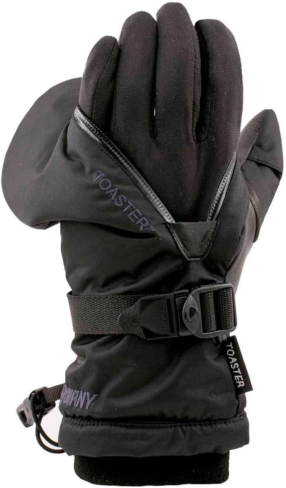 Swany Arctic LeatherShield Gloves for Men for Extreme Cold Weather, Black, Large (Like New)