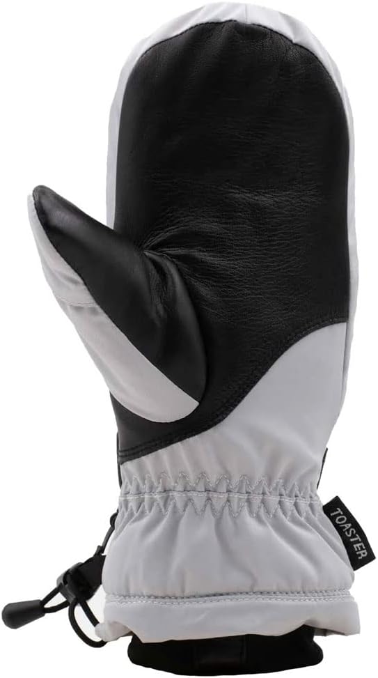 Swany Women's Arctic Mittens, Snowproof & Cozy, Waterproof -  Light Grey, Medium (Like New)