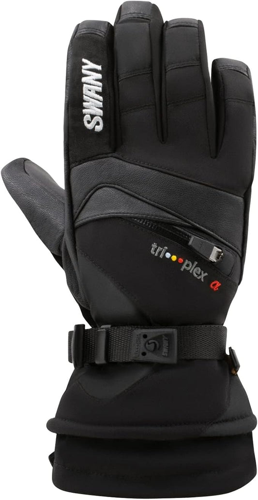 Swany Men�s X-Change Quick-Drying Sports Leather Winter Gloves - Large, Black (Used, No Retail Box)
