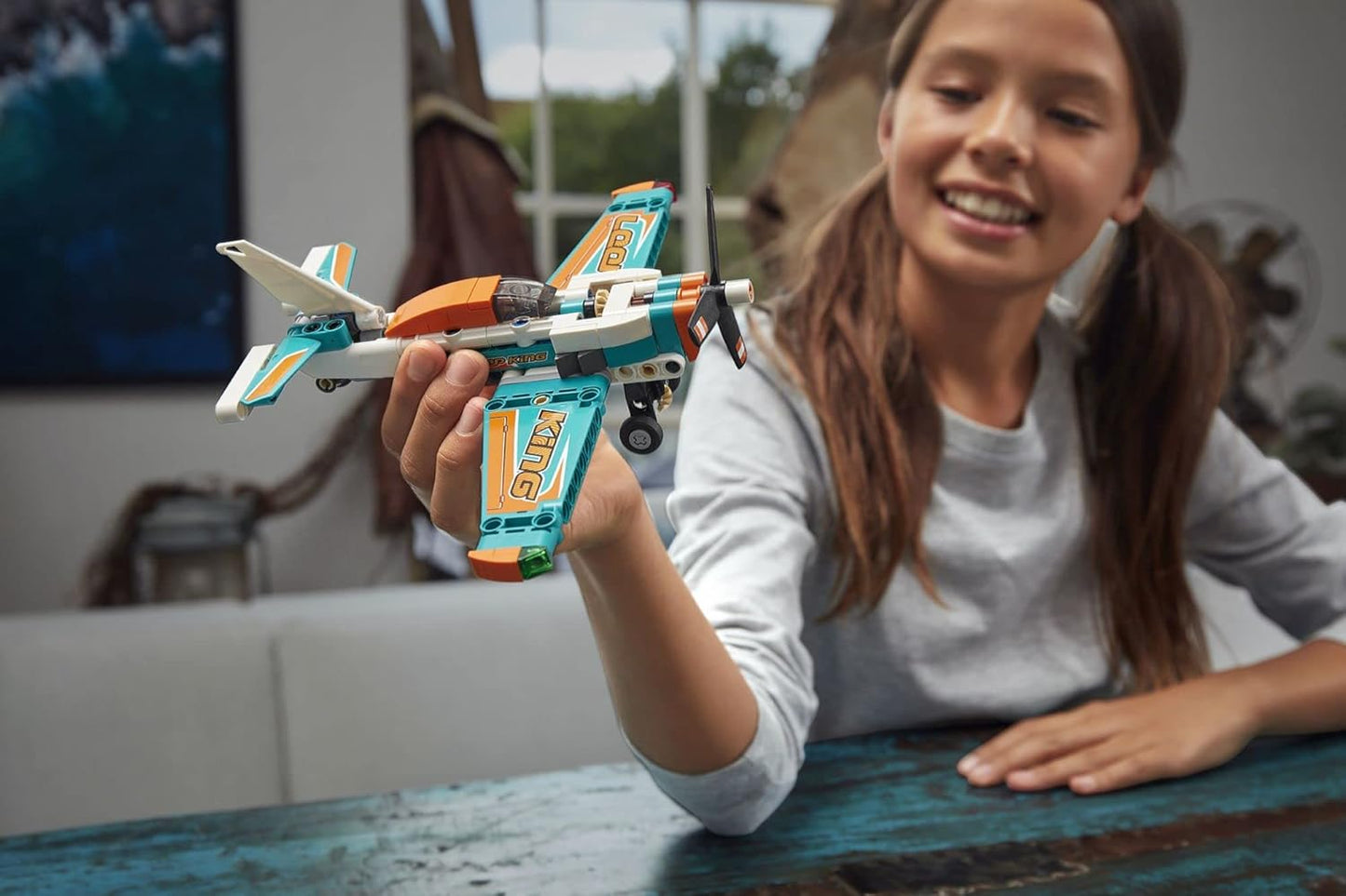 LEGO Race Plane 42117 Plastic Building Set Toy for 7+ Years Old Boys and Girls (New, Damaged Retail Box)