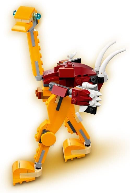 LEGO Creator 2021 3in1 Wild Lion 31112 Building Kit, 224 Pieces Animal Toy Set (Like New)