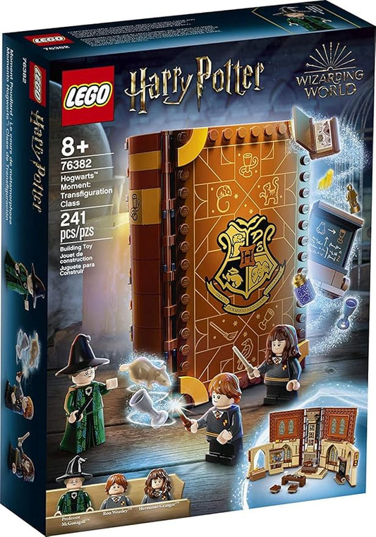 LEGO Harry Potter Transfiguration Class 76382 Playset – McGonagall Room, 241pcs (New, Damaged Retail Box)