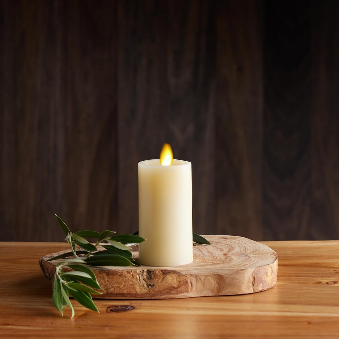 Luminara Classic Slim Flameless Cordless Indoor LED Candle for Home Decor, 3-V (Like New)