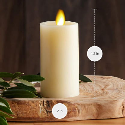 Luminara Classic Slim Flameless Cordless Indoor LED Candle for Home Decor, 3-V (Like New)