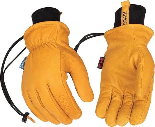 Kinco Premium Comfort Waterproof Leather Ski Gloves, Knit Cuff, Medium - 1 Pack (Used)