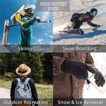 Kinco Premium Comfort Waterproof Leather Ski Gloves, Knit Cuff, Medium - 1 Pack (Used)