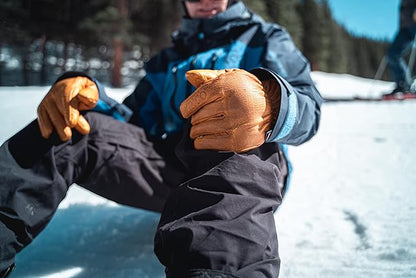 Kinco Premium Comfort Waterproof Leather Ski Gloves, Knit Cuff, Medium - 1 Pack (Used)