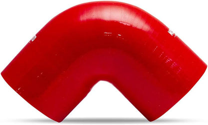Mishimoto MMCP-3590RD 3.5" Thread, 90° Silicone Coupler Elbow Hose – Red (Like New)