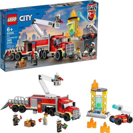 Lego Construction Vehicle Firefighter Toy Building Set for Kid, Red - One Size (Like New)