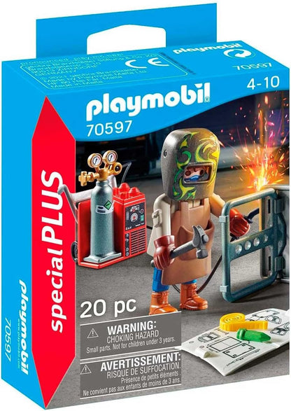 Playmobil Welder Fairy Plastic Playsets Toys with Figures for Kid, 20 Pieces (Like New)