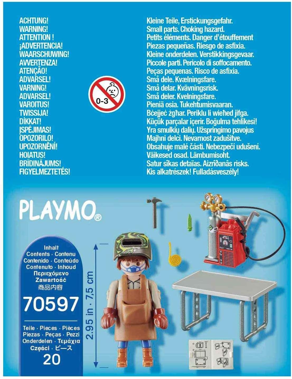 Playmobil Welder Fairy Plastic Playsets Toys with Figures for Kid, 20 Pieces (Like New)