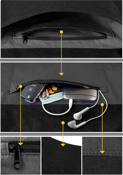 Zenifit Versatile Durable Yoga Mat Bag with Mat Straps & Storage Pockets, Black (Like New)