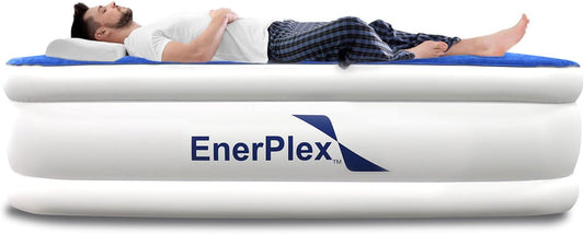 EnerPlex Self-Inflating Blow Up Portable Air Inflatable Mattress for Travel/Home (Like New)