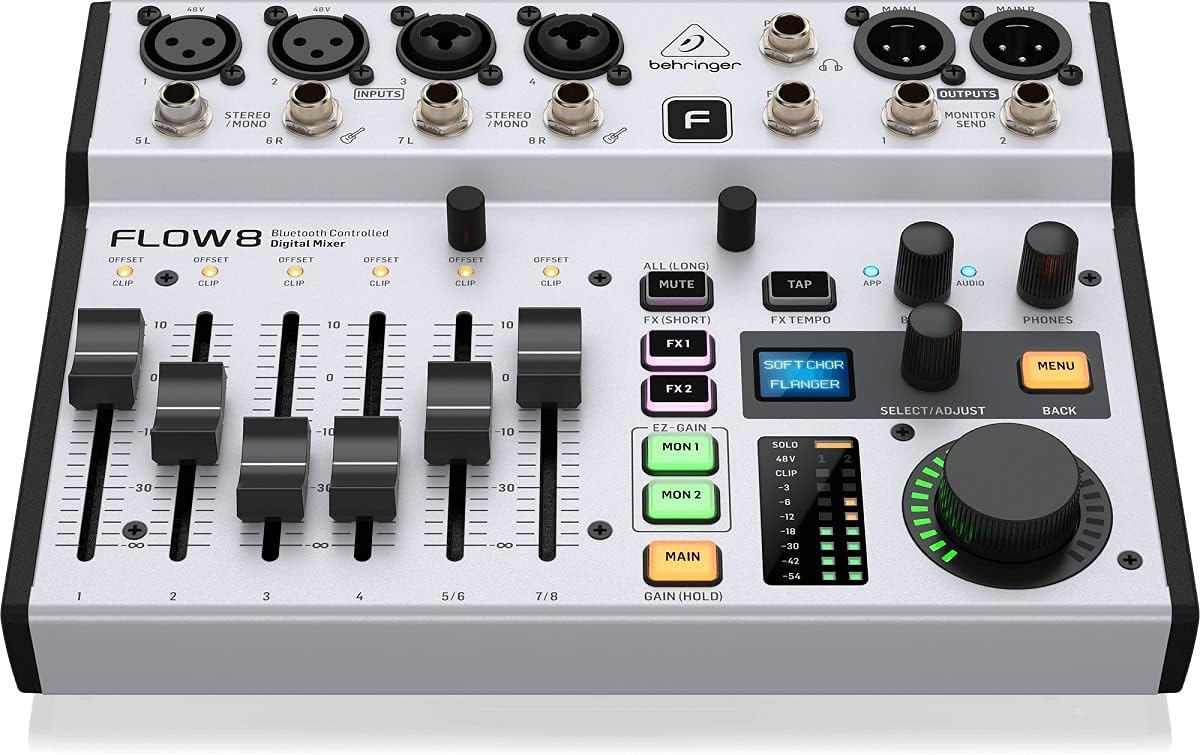 Behringer 8-Input Ultra-Low Noise Digital Mixer w/ Bluetooth Audio & App Control (Like New)