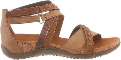 BEARPAW Julianna II Women's Summer Comfort Hook Loop Straps Sandals, Athletic (Like New, No Retail Box)