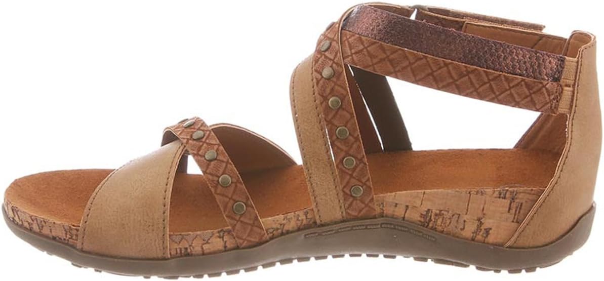 BEARPAW Julianna II Women's Summer Comfort Hook Loop Straps Sandals, Athletic (Like New, No Retail Box)