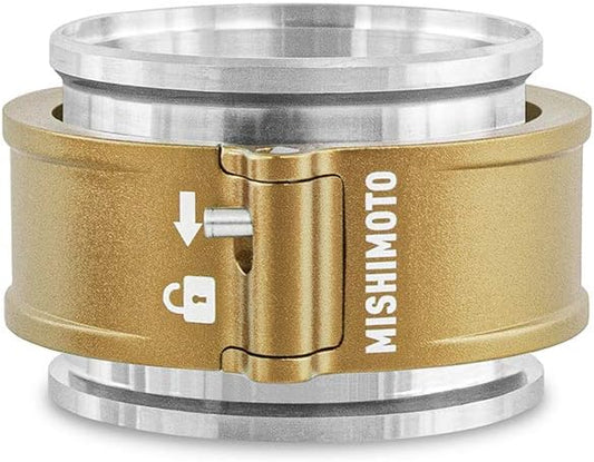 Mishimoto MMCLAMP-QD-25GD Quick Release Clamp Assembly, 2.5" Gold (New)