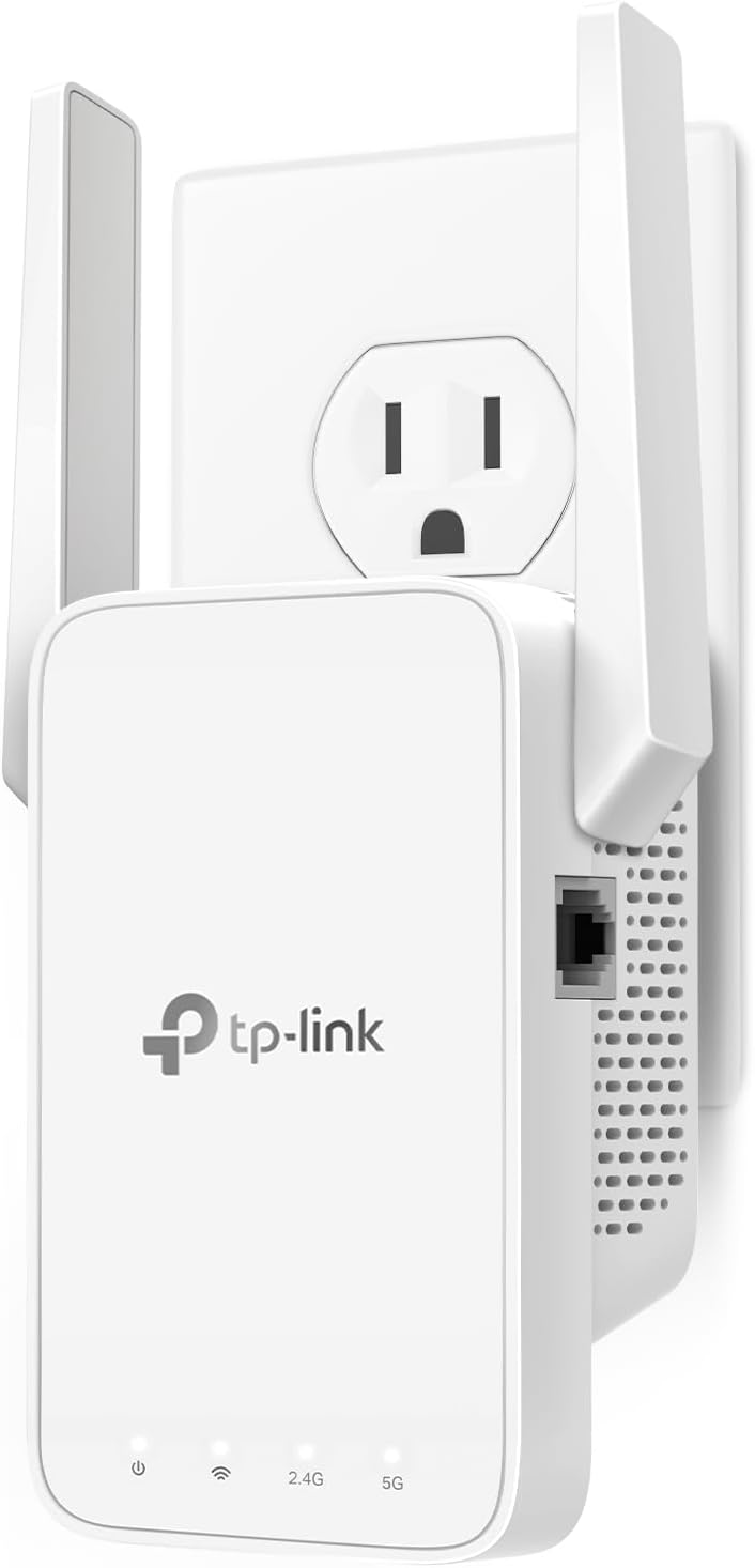 TP-Link RE315 AC1200 Dual Band WiFi Extender, Up to 1600Sq.ft & 32 Device, White (Like New)