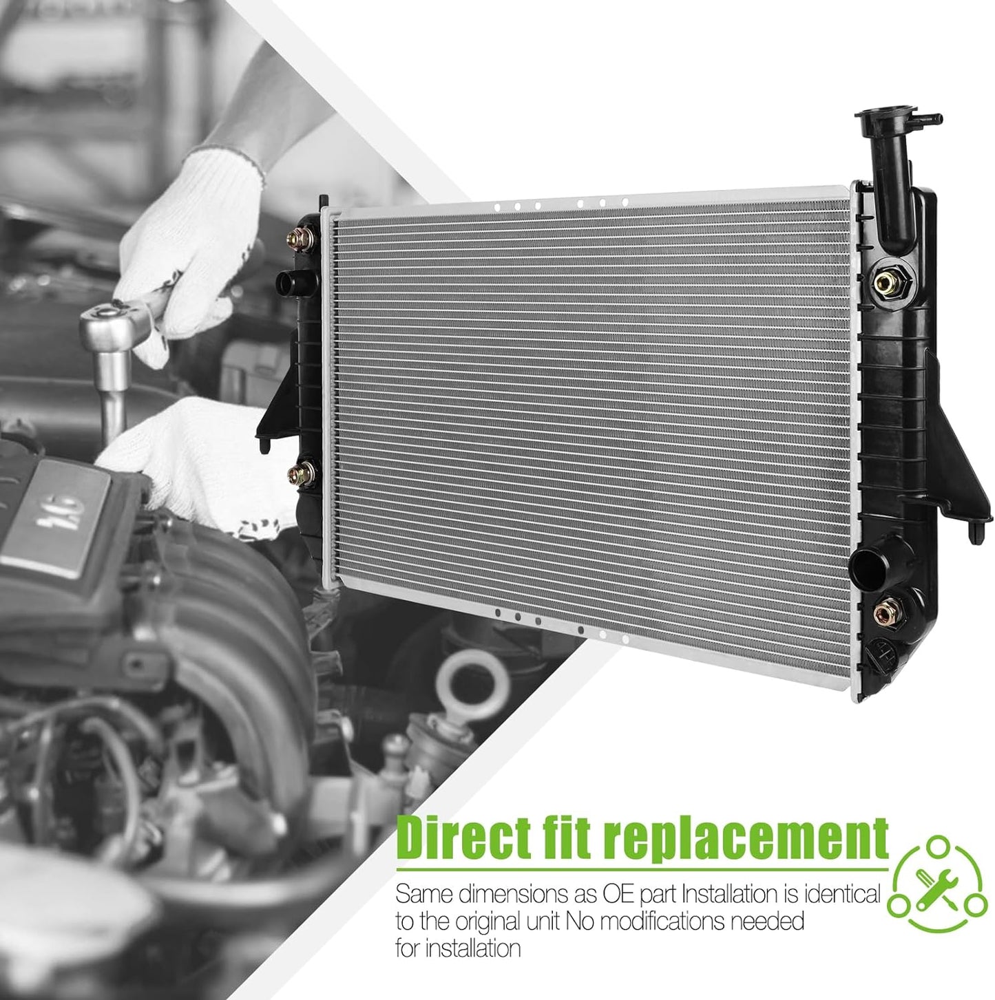 Scitoo 125826-5206-1350296611 Radiator for 96-05 Chevrolet, 96-05 Astro 4.3L (Used)