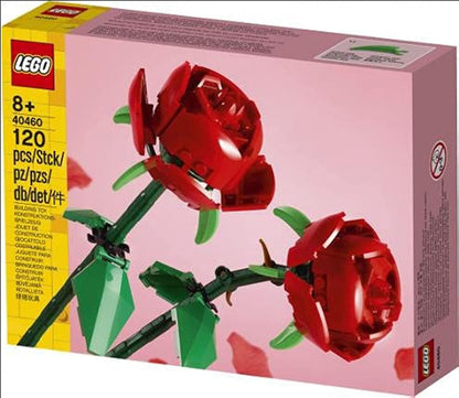 LEGO Iconic Roses 40460 Building Kit Creator Botanical Display Set, 120 Pieces (Like New)