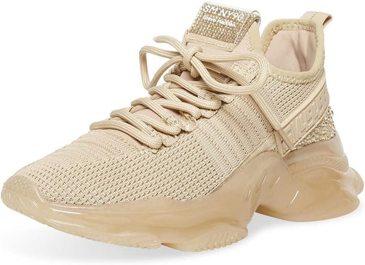 Steve Madden Maxima Sneaker for Women's, Rubber Sole - Blush Multi, Size 9.5 (Used, No Retail Box)