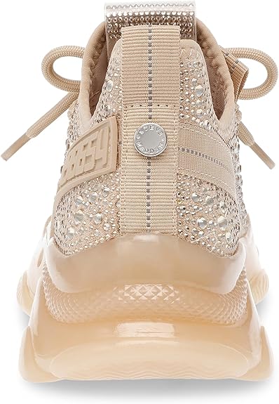 Steve Madden BMaxima Rubber Fashion Sneakers For Women, Blush Multi - Size 8.5 (Like New, No Retail Box)