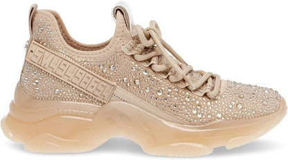 Steve Madden BMaxima Rubber Fashion Sneakers For Women, Blush Multi - Size 8.5 (Like New, No Retail Box)