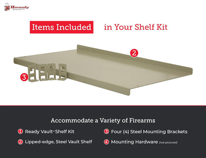 Hornady Ready 98252 Metal Rapid Safe Ready Shooting Vault for Safely Hold Gun (Like New)