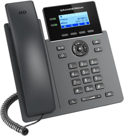 Grandstream GRP2602P Dual-Port 10/100 Ethernet Corded IP Phone w/ 2.4"LCD, Black (Like New)