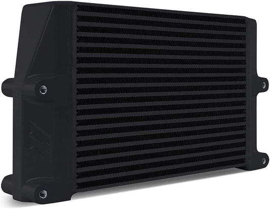 Mishimoto Heavy-Duty Bar-and-Plate Oil Cooler, 10" Core Same-Side Outlets, Black (New)