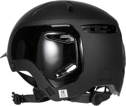 Bern Watts 2.0 Adult Bicycle Helmet, Multisport Certified - Matte Black, Small (Like New, No Retail Box)