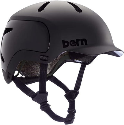 Bern Watts 2.0 Adult Bicycle Helmet, Multisport Certified - Matte Black, Small (Like New, No Retail Box)