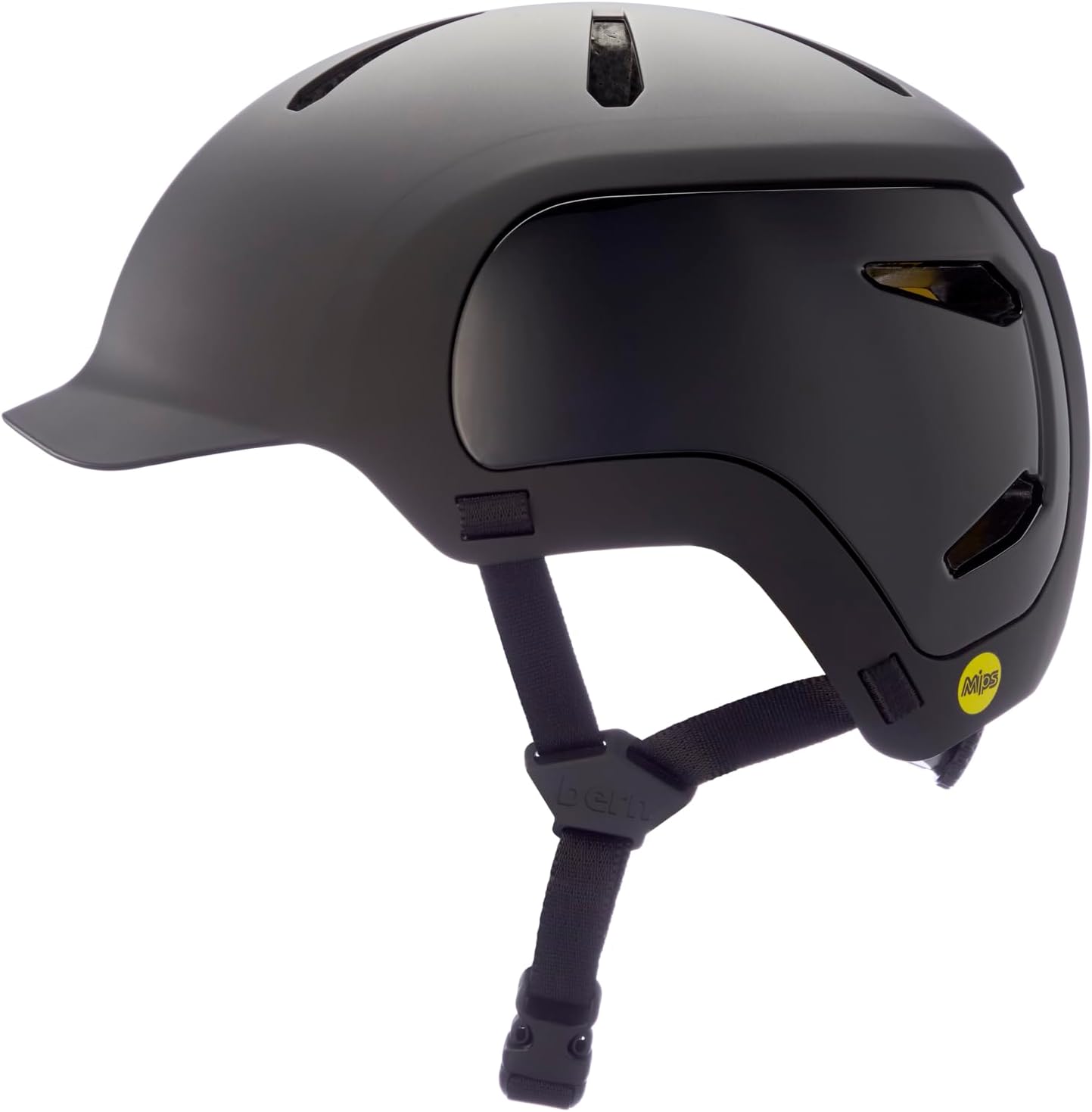 BERN Adult Bicycle Helmet w/ Rotational Impact Protection, Matte Black - Medium (Used)