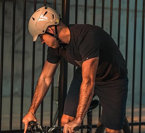 Bern Watts 2.0 Multisport Adjustable Bicycle Helmet for Adult, Matte Sand, Small (Like New)