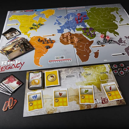 Hasbro Gaming Avalon Hill Risk Legacy Strategy Tabletop Game 3-5 Player, Age 13+ (Like New)