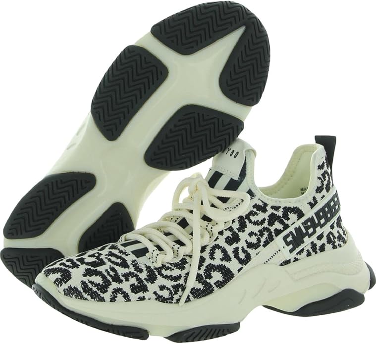 Steve Madden MAXI08S1-918 Narrow Lace-Up Maxima Sneaker for Women, Rubber Sole (Used)