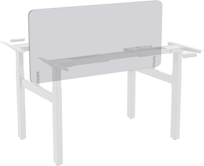 Lorell Acoustic Desktop Privacy Panel for Double Sit-Stand Workstations, Gray (Like New)