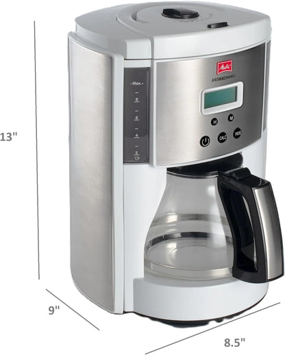 Melitta Aroma Enhance Drip Coffee Maker with Glass for Office, Home & Kitchen (New)