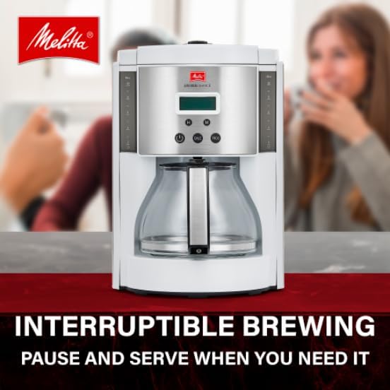 Melitta Aroma Enhance Drip Coffee Maker with Glass for Office, Home & Kitchen (New)