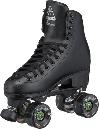 Jackson Ultima Polyurethane Finesse Lace-Up Rhythm Roller Skates, Black, Size 4 (Used)