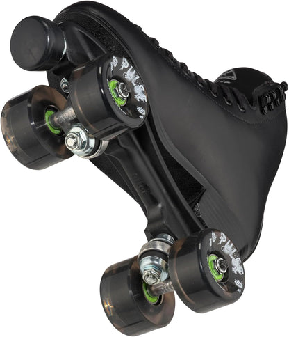 Jackson Ultima Polyurethane Finesse Lace-Up Rhythm Roller Skates, Black, Size 4 (Used)