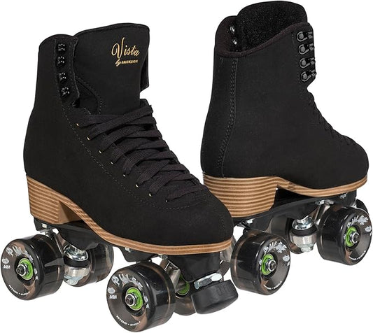 Jackson Vista Viper Outdoor Roller Skates for Women and Girls, Size 7 - Black (New)