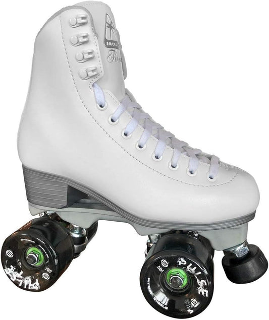 Jackson Ultima Finesse Nylon Lace-Up Roller Skates for Outdoor - White, Size 6 (Like New)