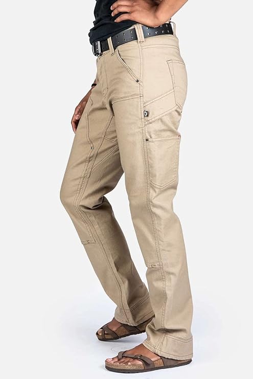 Dovetail Workwear Anna Taskpant Cargo Pants for Women, Khaki Canvas - Size 10 L (Like New)
