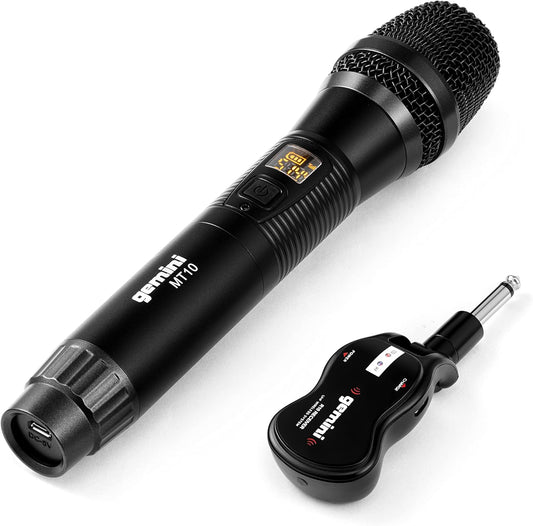 Gemini Sound GMU-M100 Pro Plug & Play Wireless Handheld Microphone - Black (Like New)