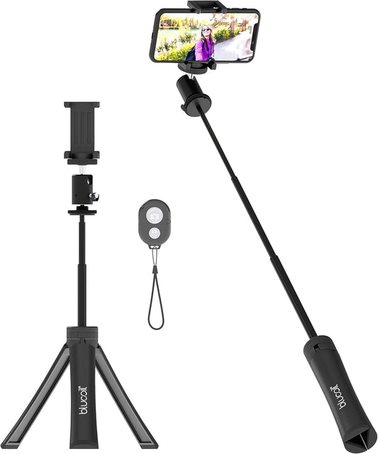 Blucoil Extendable Selfie Stick with Bluetooth Remote Control (New)