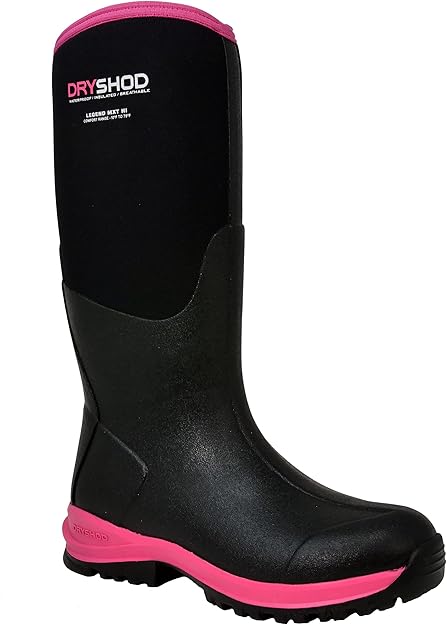 Dryshod Women's Legend MXT Mid-calf Adventure Hi Waterproof Rubber Boot, Pull-On (Like New)