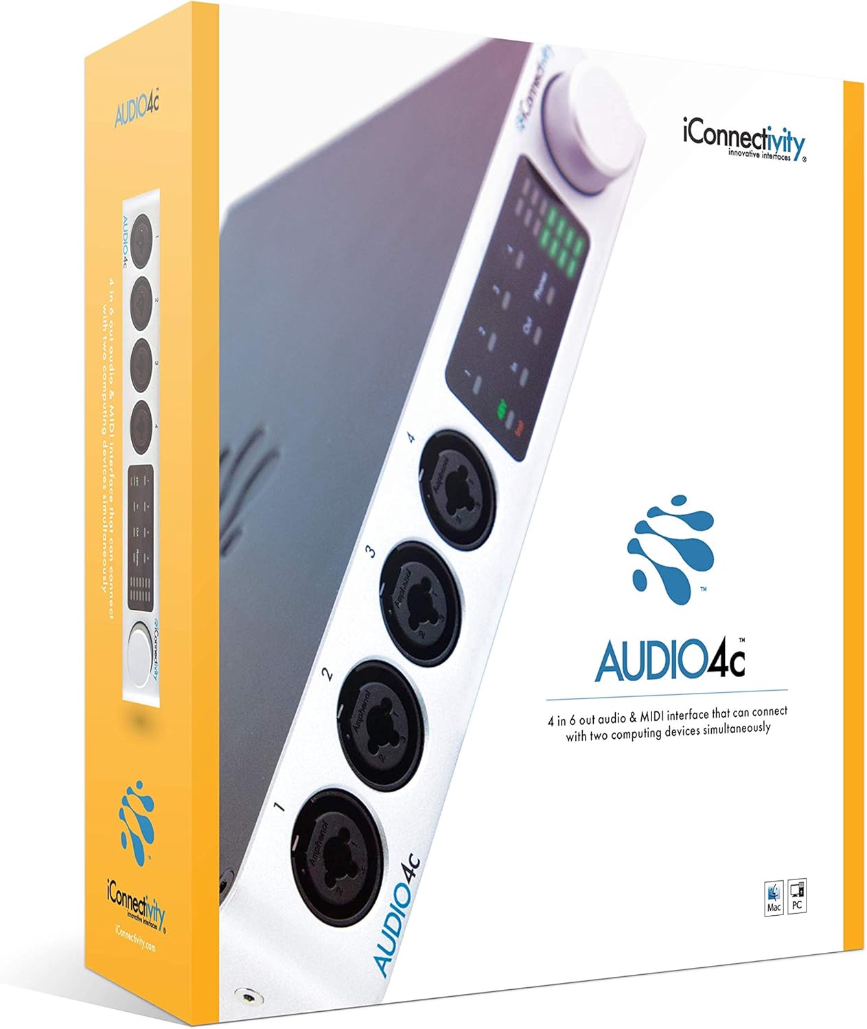 iConnectivity AUDIO4c Audio + MIDI Interface for Streaming/Live Performance (Like New)